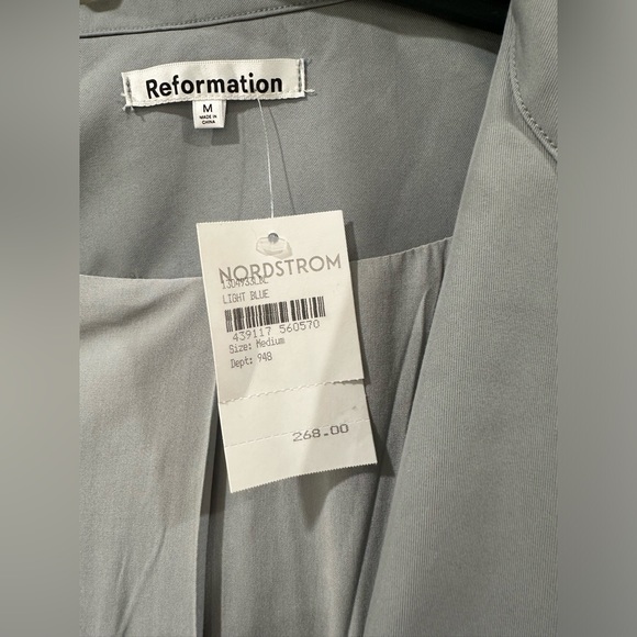 SOLD ON EBAY DO NOT BUY Reformation Holland Trench in Light Blue - Picture 5 of 8